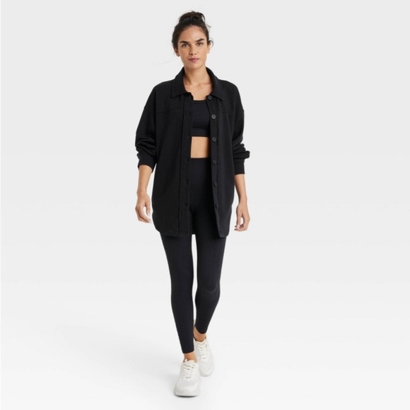 JoyLab Tops - Women's French Terry Button Down Shacket
- JoyLab™ Black nwt